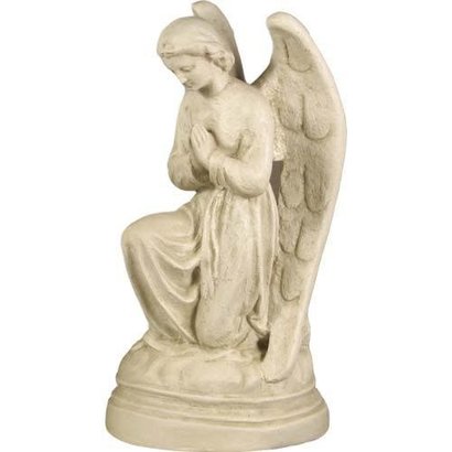 Angel Praying- 21"H- Flat White Outdoor