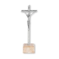 Log Crucifix 5", Metal