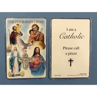 Four Way Cross, 2-1/4 x 3-1/2 " with Prayer Card