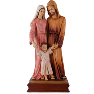 Holy Family Cappuccino 16"H, Hand Painted in South America