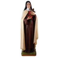 St. Therese of Lisieux statue 33", Hand Painted in South America