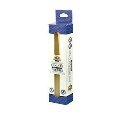100 % Beeswax 10" Hand Dipped Taper Candles 2 pack