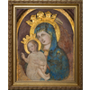 Mater Ecclesiae - Our Lady of the Column Restored - Gold Framed Art, 12" x16 "