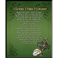 8" x 10" Irish "Bless This House" Wall Plaque
