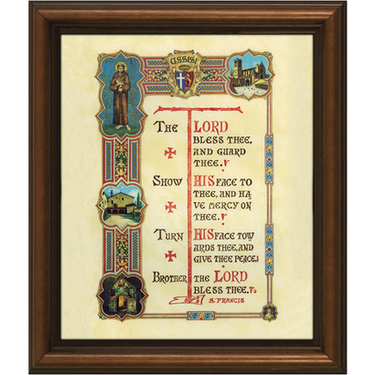 Prayer of St. Francis Framed Art, 8" x 10"