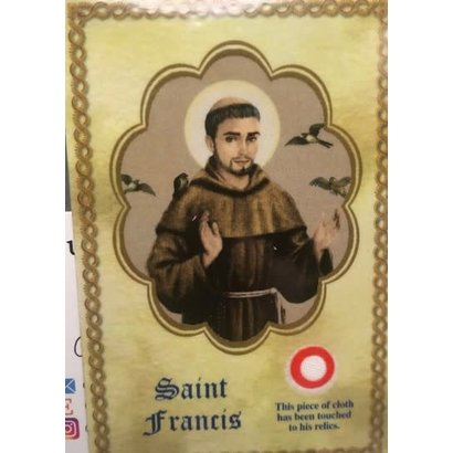 St. Francis Relic Payer Card