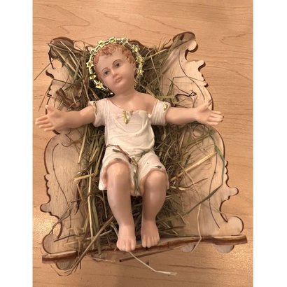 Baby Jesus with crib 5.5"