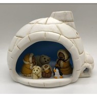 Igloo Ceramic Nativity, Made in Peru