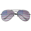 American Flag Classic Aviator Sunglasses w/ Black Frame