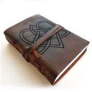 Celtic Love Knot Leather Journal, Unlined Paper