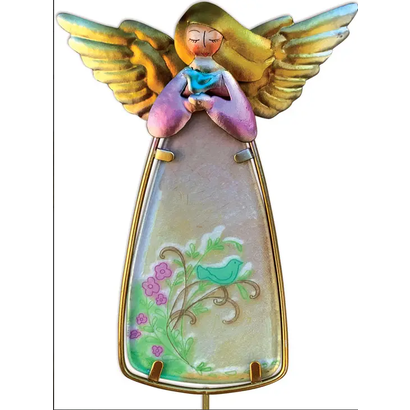 Angel w/ Bird Plant Pick