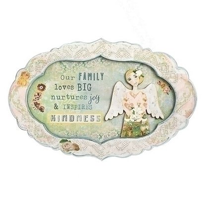 Oval Wall Plaque, 7.75"H
