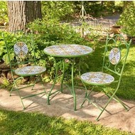Mosaic Bistro Set "Sydney" Table & Chairs - Fern Green