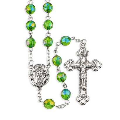August-Peridot Birthstone Rosary