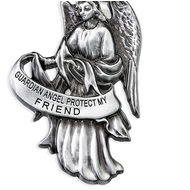 Guardian Angel Visor Clip "Protect My Friend"
