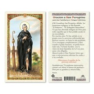 Oracion a San Peregrino Holy Card