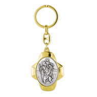 St. Christopher Key Chain Gold