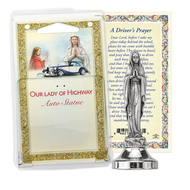 Our Lady of the Highway Auto Statue with Prayer Card
