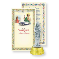 Saint Jude Auto Statue with Prayer Card