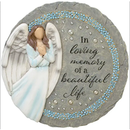 In Loving Memory of a Beautiful Life Beadworks Garden Stone