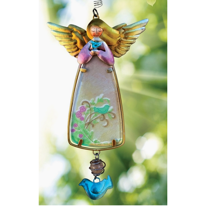 Angel with Bird Bouncy Ornament