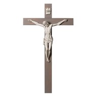 Fontanini Crucifix-Carrara Corpus/LT Grey Oak Cross, 40"H