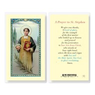 Saint Stephen Holy Card