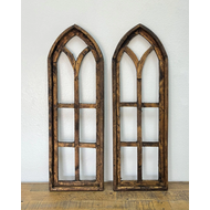 36" Rustic Cathedral Wood Arches Assorted Colors