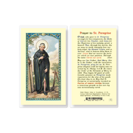 St. Peregrine Laminated Holy Card Printed in Italy