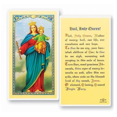 An Offering to Mary-Laminated Holy Card