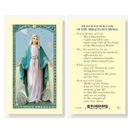 Prayer to our Lady of the Miraculous Medal-Laminated Holy Card
