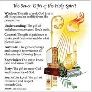 Seven Gifts of the Holy Spirit Magnet