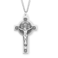 Saint Benedict Jubilee Sterling Silver Medal/Crucifix