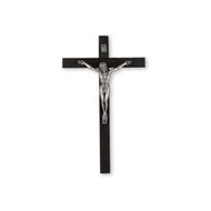 10" Palisander Wood Crucifix w/ a Metal Corpus