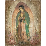 Our Lady of Guadalupe Pallet Sign 15"