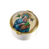 Our Lady of Perpetual Help Porcelain Rosary Box