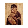 Our Lady of Vladimir Vintage Plaque with Hanger 11 1/4" x 14"