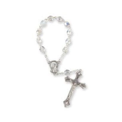 5mm One Decade Crystal Aurora Borealis Bead Rosary