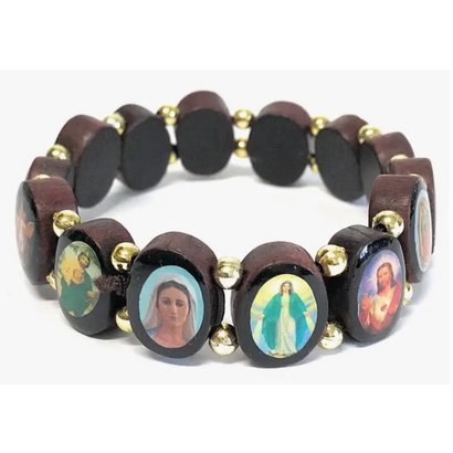 All Saints Wooden Bracelet
