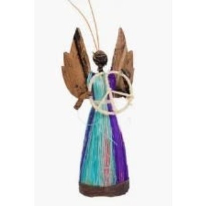 Angel of Peach Ornament Faire Trade Item Crafted in Kenya