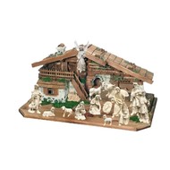 Dolfi Raffaello  14 piece  Nativity + Creche in Natural Maple Carved & Hand Finished by artists in the Val Gardenia Region of Italy.