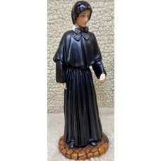 Saint Elizabeth Ann Seton 8" , Hand Painted, Made in Colombia