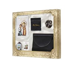 First Communion Leatherette Wallet Set for Boys