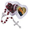 Madonna & Child Rose Scented Rosary w/ Case