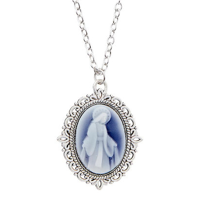 Our Lady of Grace Cameo Pendant