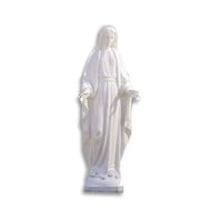 Our Lady of Grace - White Outdoor Statue, 58"