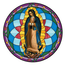 Our Lady Of Guadalupe Stained Glass Decal