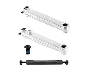 SE Crank Arm Set BMX V-Ridge Cromo 175 3pc 19mmX8T Spline w/ BB