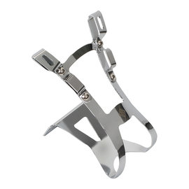 ORIGIN8 Origin 8 Double Barrel Toe Clips Silver