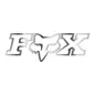 Fox Fox Racing Sticker 18 inch Chrome